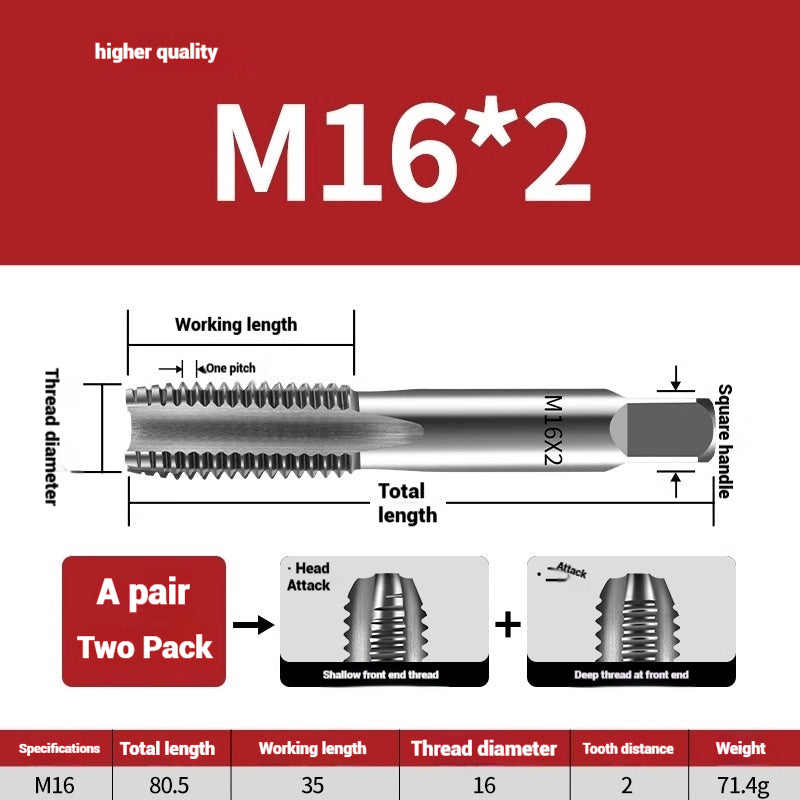 1086-Hand taps tapping tools tapping screws tapping set hand screws alloy steel m2m4m5m8m20 Shandong Denso Pricision Tools Co.,Ltd.